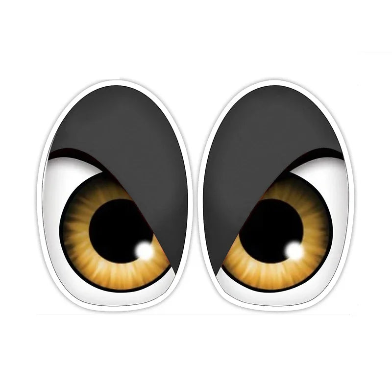 FUYOOHI Personality Cartoon Bird Red Eyes Anime Funny Car Stickers Bumper Trunk Truck Graphics JDM Vinyl Car Wrap Decal
