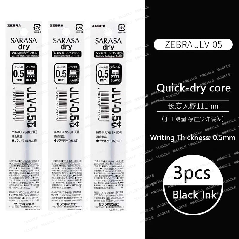 Zebra Japan SARASA Quick-Drying Neutral Pen JJZ49 0.4 Girfit Grip 0.5mm Signing Stylo Back to school aesthetic supplies statione