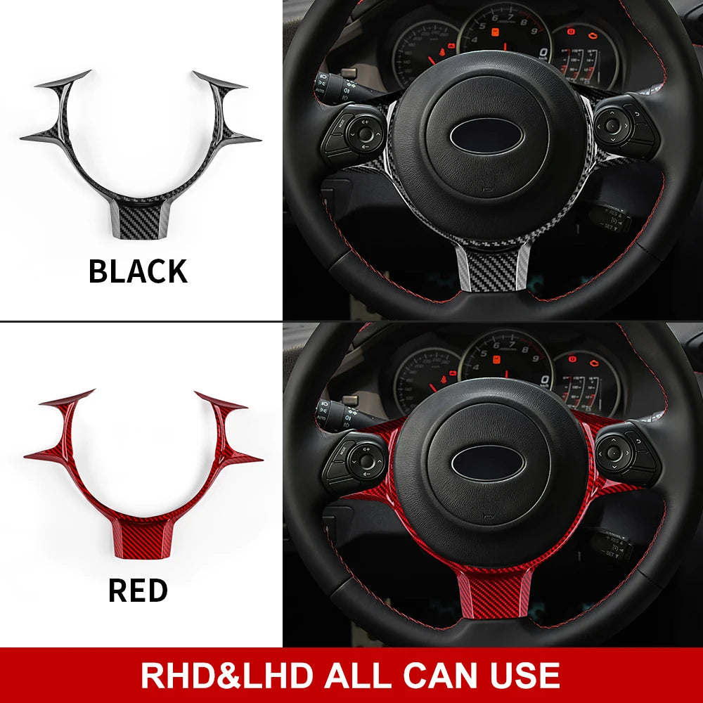 Real Hard Carbon Fiber For Subaru BRZ Toyota GR86 2021 2022 2023 2024 LHD RHD Car Trim Panel Sticker Dry Carbon Accessories