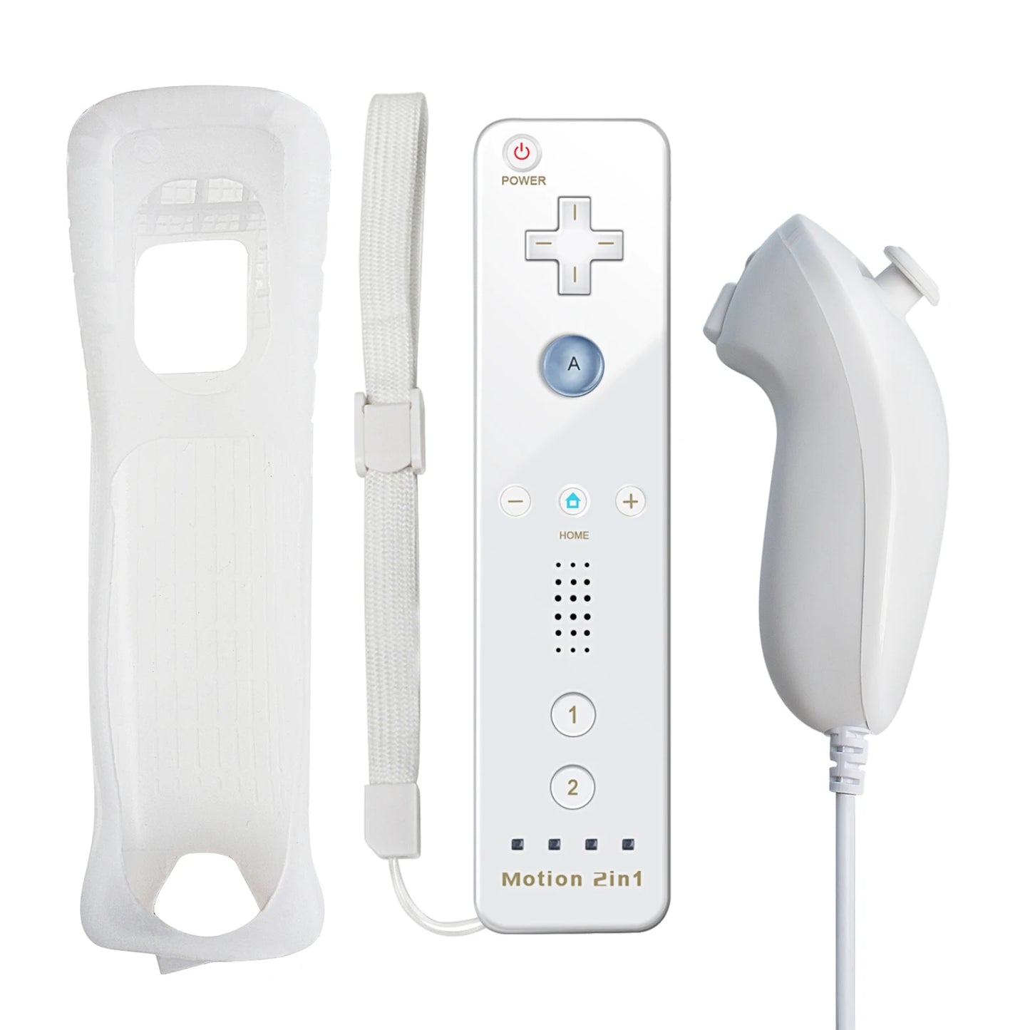 Controllers for Nintendo Wii/Wii U Left/Right 2in1 Motion Plus Controller Wireless Remote Control Gamepad Video Game Accessories