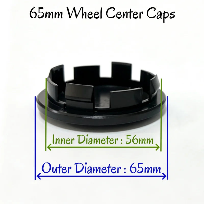 4 pcs Auto Wheel Center Cap 50mm 56mm 60mm 65mm 68mm No Logo Badge Blank Hubcap For Kia Car Rim Tire Decorative Dust-proof Cover