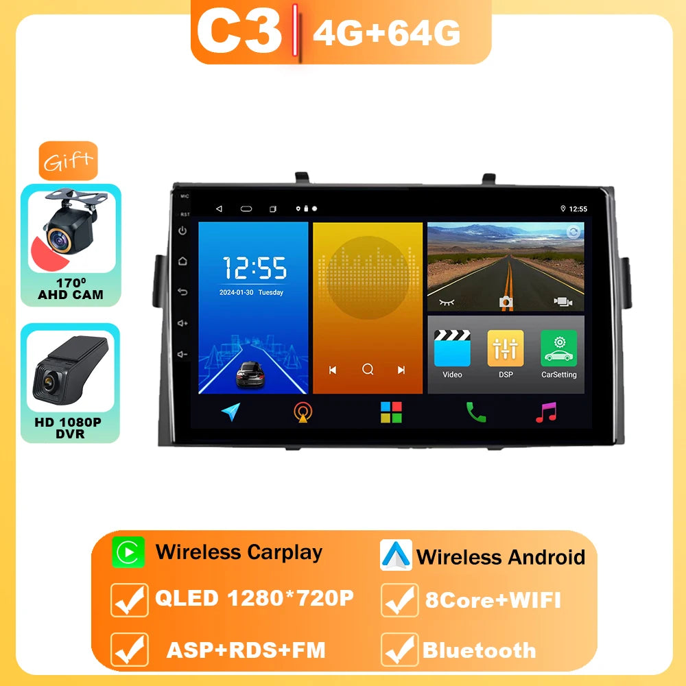 Android Car Stereo for Honda Ridgeline (2006–2014) — Wireless CarPlay, Android Auto, GPS, WiFi, All-in-One