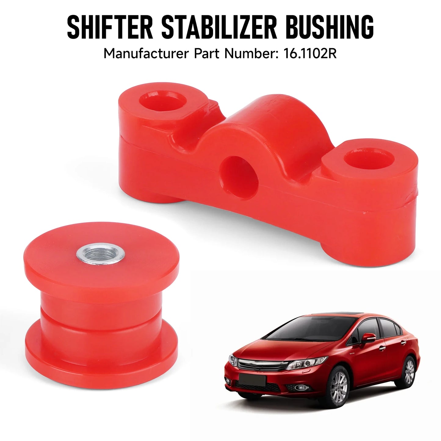 Replacement Red Polyurethane Shift Linkage Bushings For Honda Civic EG EK 1992-2000 For D-Series Engine Shifter Bushings Set