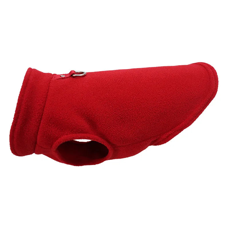 Fleece Dog Vest Jacket with D-Ring - Warm Coat for Small Dogs - photo 8