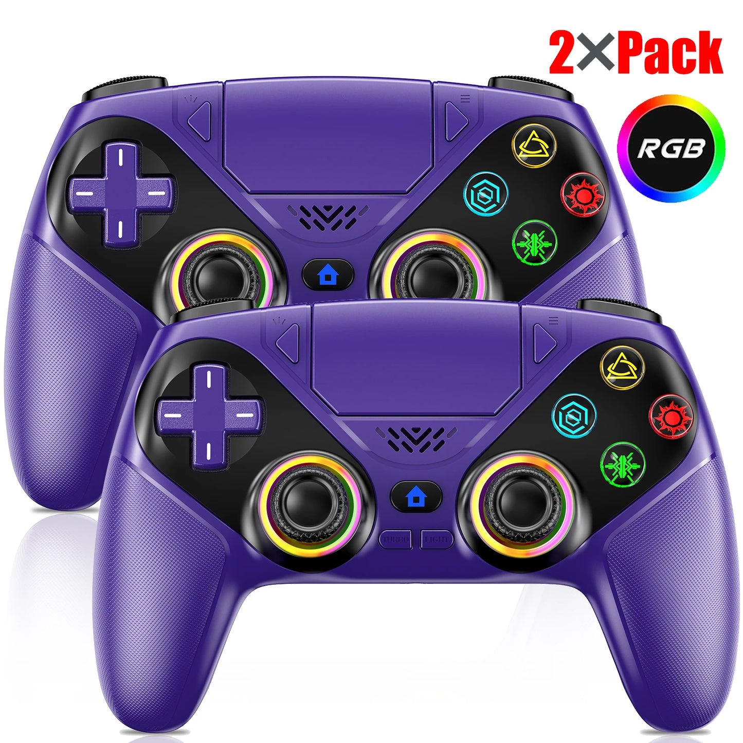 Controller For Playstation 5 PS5/PS5 Pro/Slim/PC Gamepads W/Hall Effect RGB Wireless Game Control Joystick Marco/Turbo Program