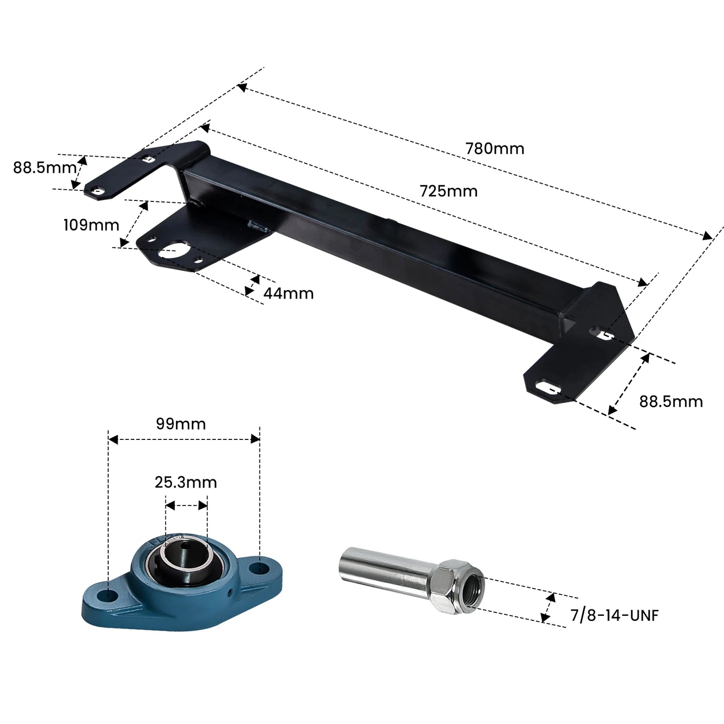 Steering Gear Box Stabilizer Bar Brace for Dodge Ram 1500/2500/3500 4WD (1994–2002)