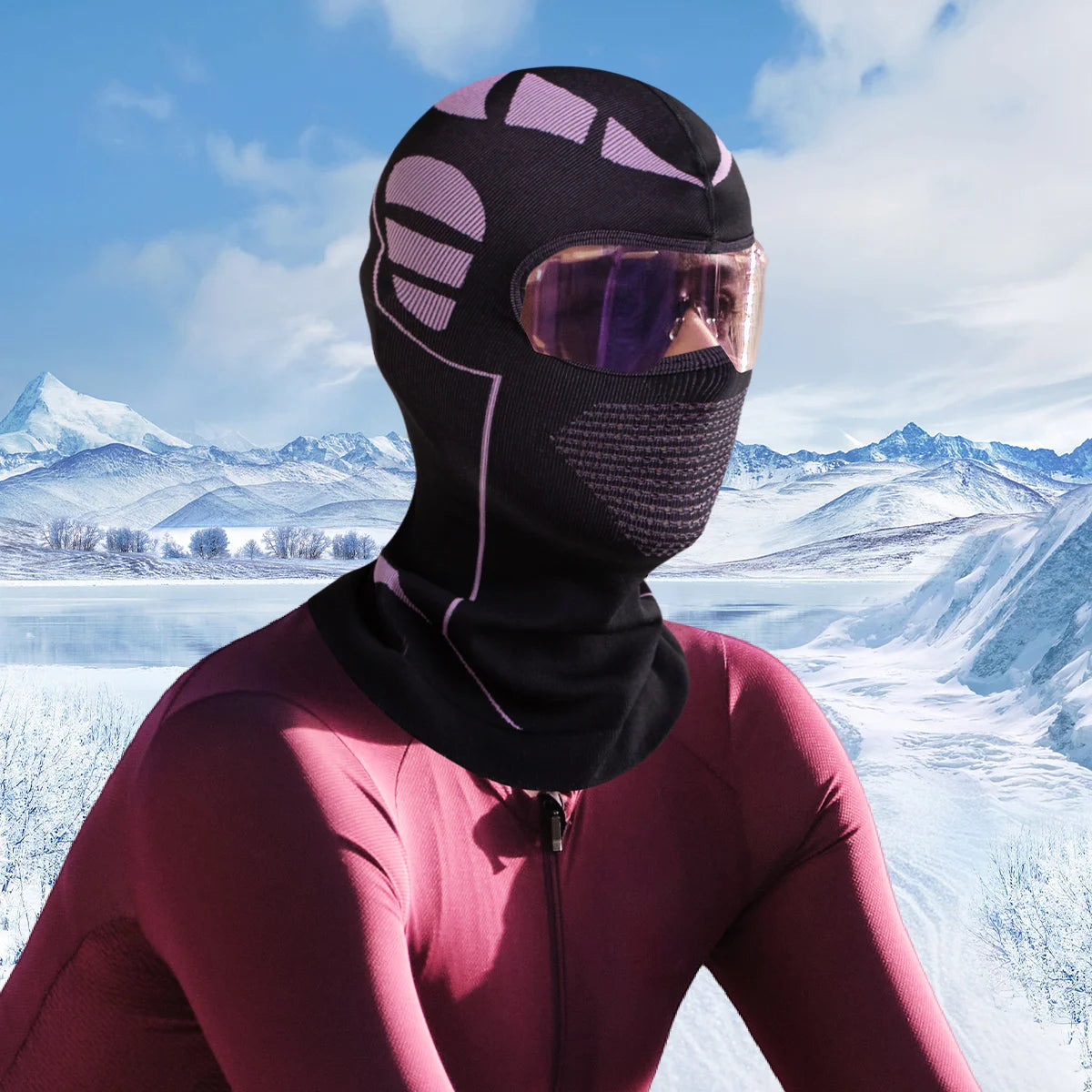 Full Face Ski Balaclava - Stretchy Under Helmet Winter Mask - photo 6