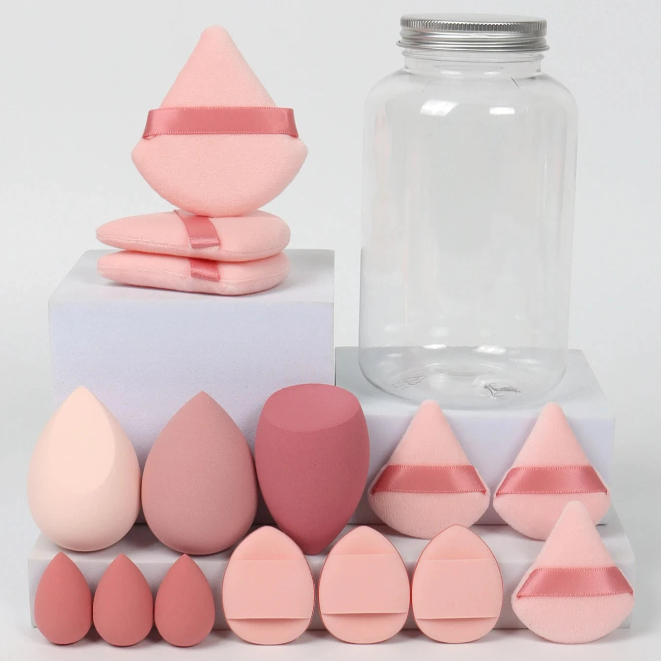 Makeup Sponge Set - 12/15 Pcs Blending Beauty Tools