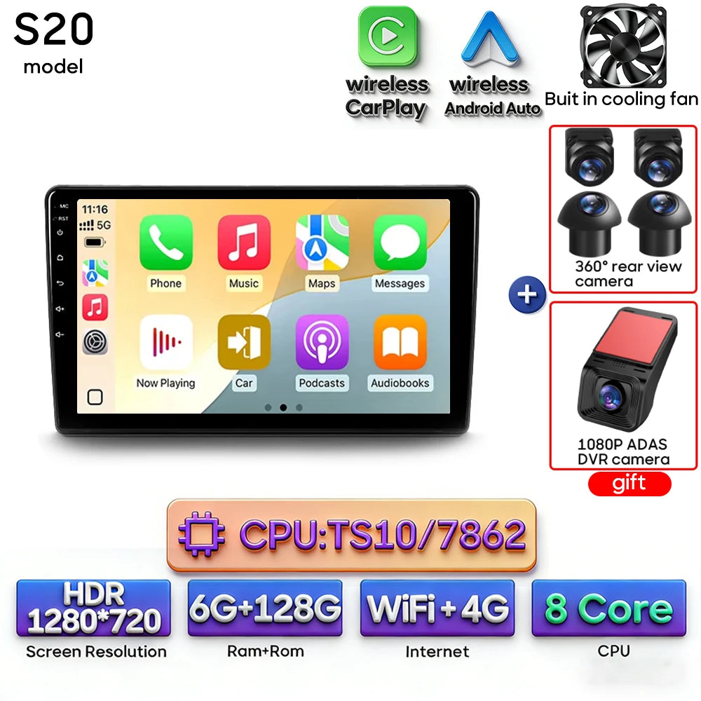 For Citroen C4 Grand Picasso 2006 - 2013 Car Multimedia Player Android 16 Radio Carplay Auto 2din GPS Navigation Stereo Video