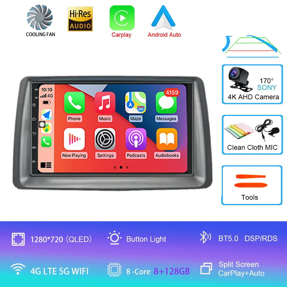 7" Car Radio Android 16 For FIAT Panda 2003 2004 2005 2006 2007 -2012 Stereo Multimedia Player Navigation Autoradio Carplay Auto