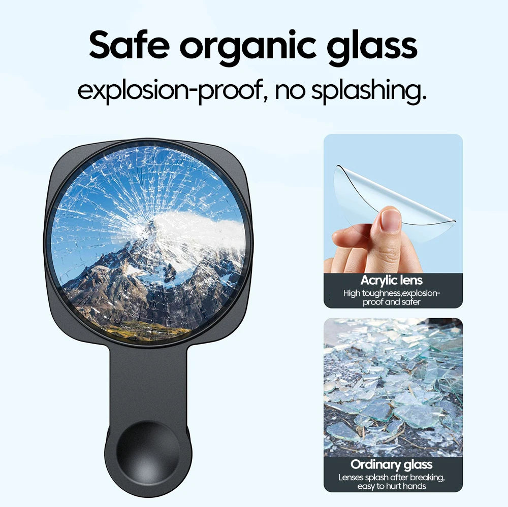 Smartphone Camera Lens Selfie Mirror Clip Kit for IPhone Samsung Smartphone Live Streaming Photo Video Selfie Vlog Accessories