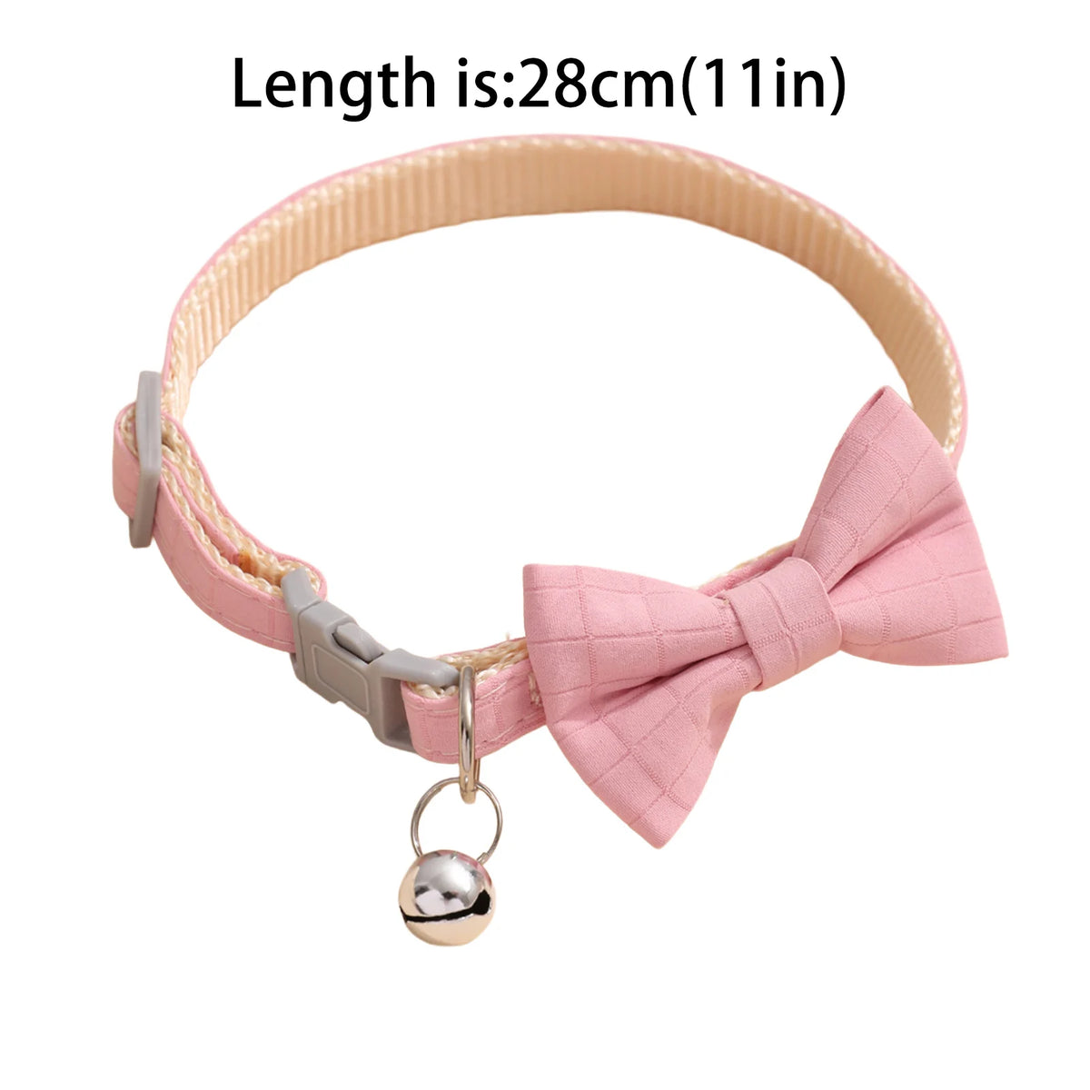 Pet Collar Adjustable 22-28cm Cat Collars Cute Bowknot Necklace Soft Bell Puppy Lead Pet Product Cat Dog Accessories