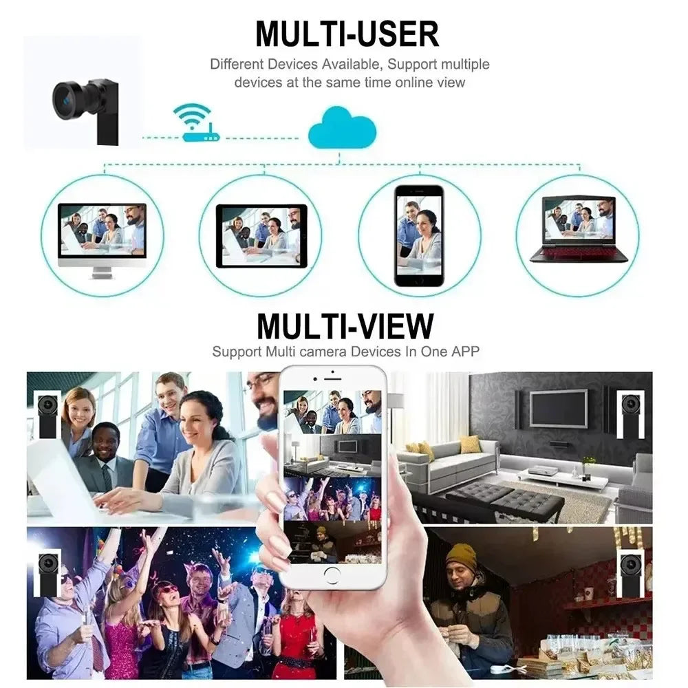 4K Mini WiFi Home Camera — Remote View & Motion Detection