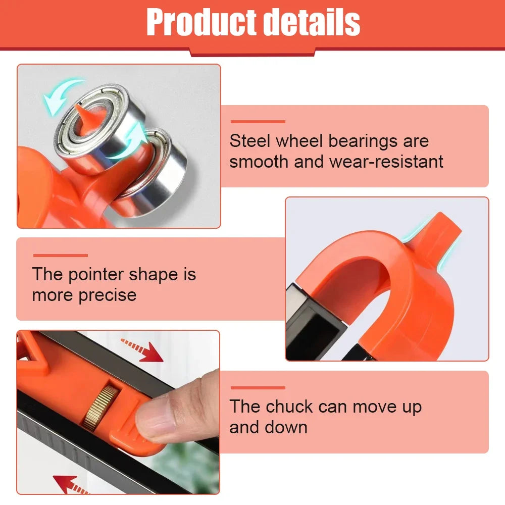 Contour Duplicating Gauge with Pencil Holder for Scribing - view 8