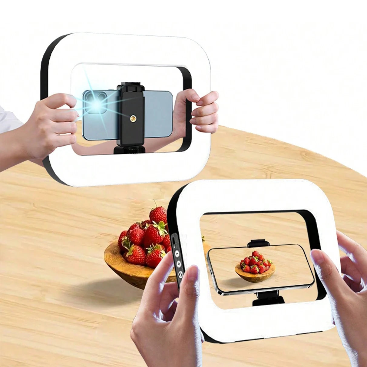 11 inch selfie light with rotatable stand and cell phone holder LED selfie light portable mini fill light for cell phone photogr