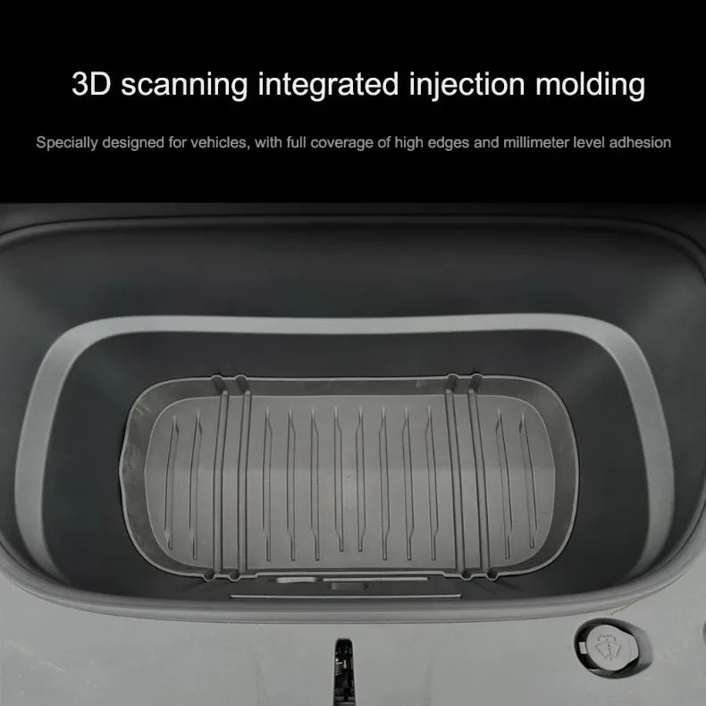 For Tesla Model Y 2026 Juniper TPE Front Trunk Cargo Liner Tray Mat Frunk Layered Partition Plate Organizer Divider Baffle Board