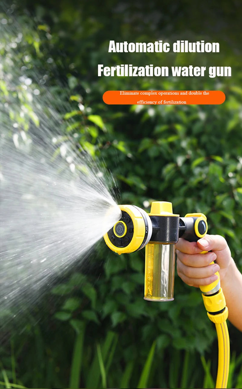 High Pressure Water Gun 10M Hose Sprayer Foam Sprinkler Garden Watering Equipment Washing Machine Car Washer Spray Nozzle