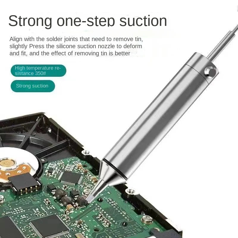 Aluminum Desoldering Pump Suction Tin Gun Soldering Sucker Pen Powerful Vacuum Iron Welding Repair Tool for Electronic Component