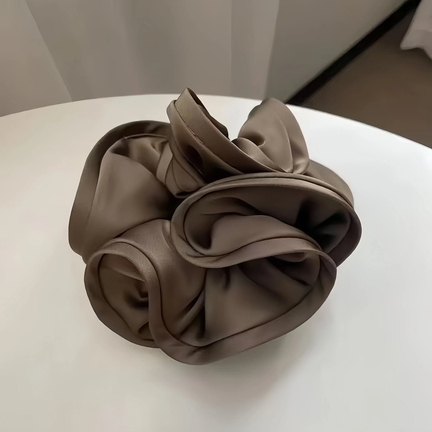 Korean Satin Ribbon Scrunchies – Elastic Hair Ties & Bow Ponytail Accessories for Women (Single & Multi-Pack)