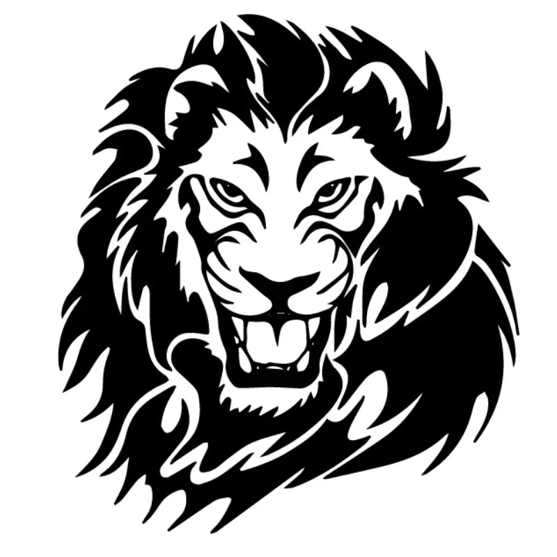 20/25/30cm Car Decals Stickers Sticker Beauty Lion Custom Goods PVC Motorcycle Auto Decoration Car accessories Vinyl Products