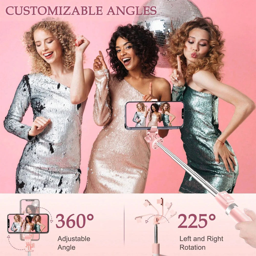 Multi-functional Selfie Stick Magnetic Mobile Phone Holder Live Broadcast Portable Anti-shake Handheld