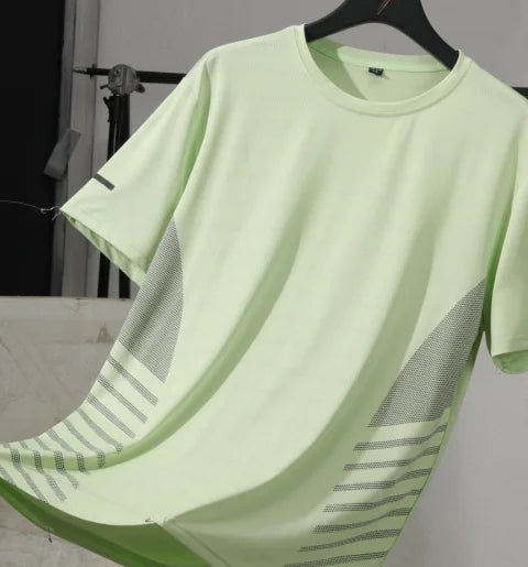 Men's Quick-Dry Reflective Running T-Shirt (S–5XL)