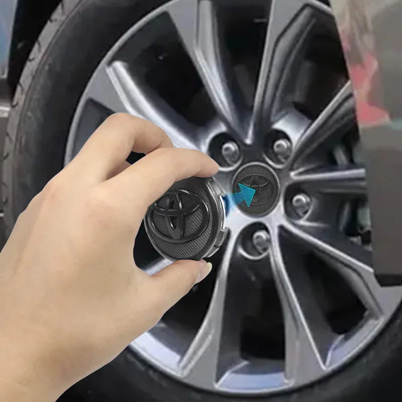 4Pcs 62mm 57mm Car Wheel Center Hub Caps Cover Badge Accessories For Toyota Prado Yaris Hilux Verso Fortuner Supra Corolla Camry