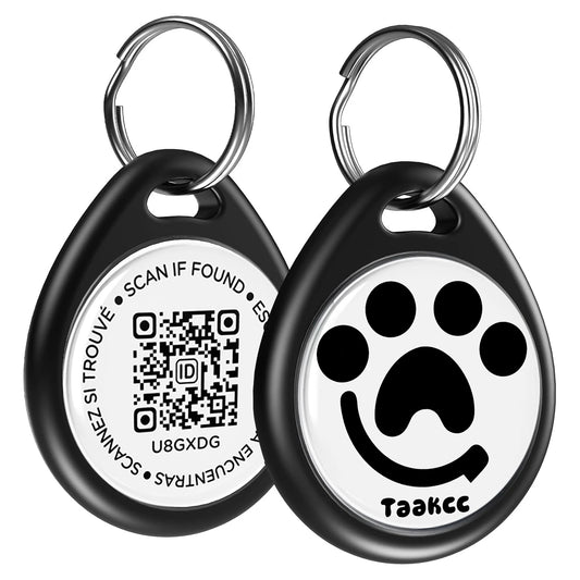 ABS QR Code Pet ID Tag - Instant Scan Alerts, No Fees