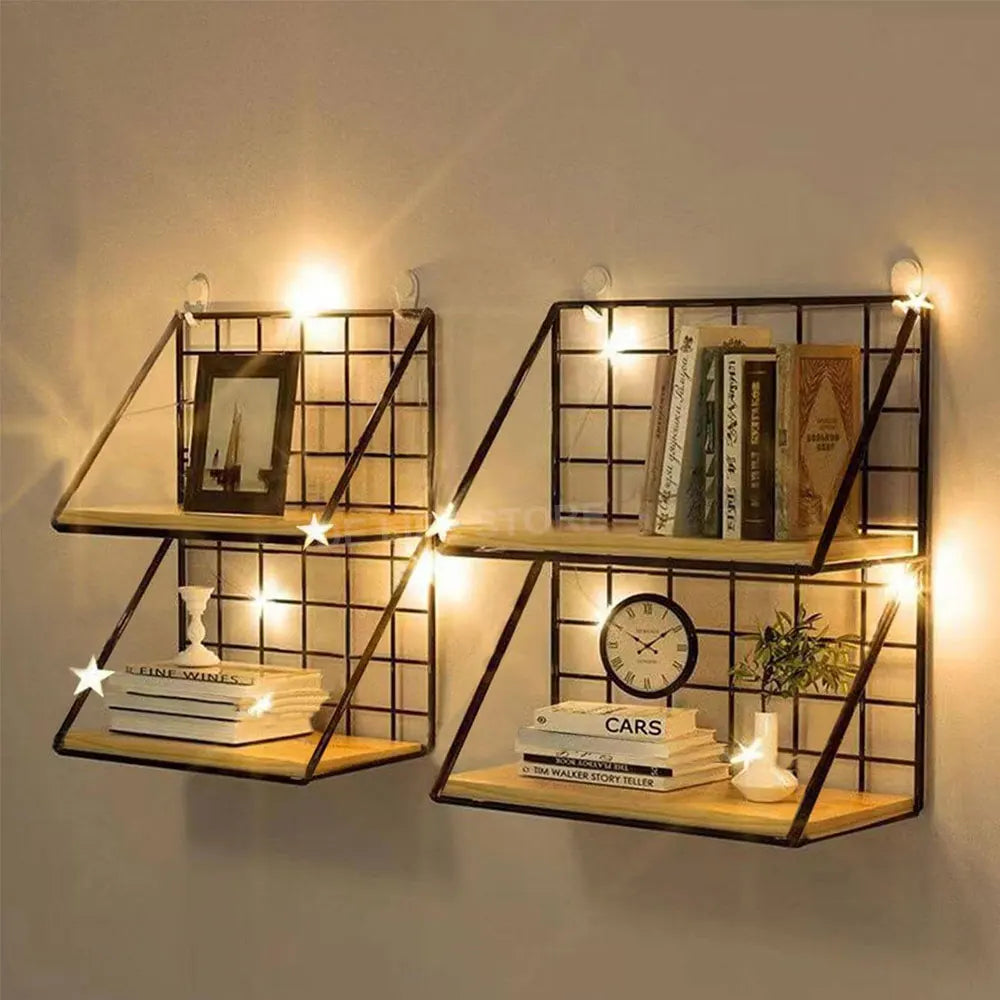 Hanging Wooden Spice Rack - Wall-Mounted Seasoning Jar Shelf - photo 4
