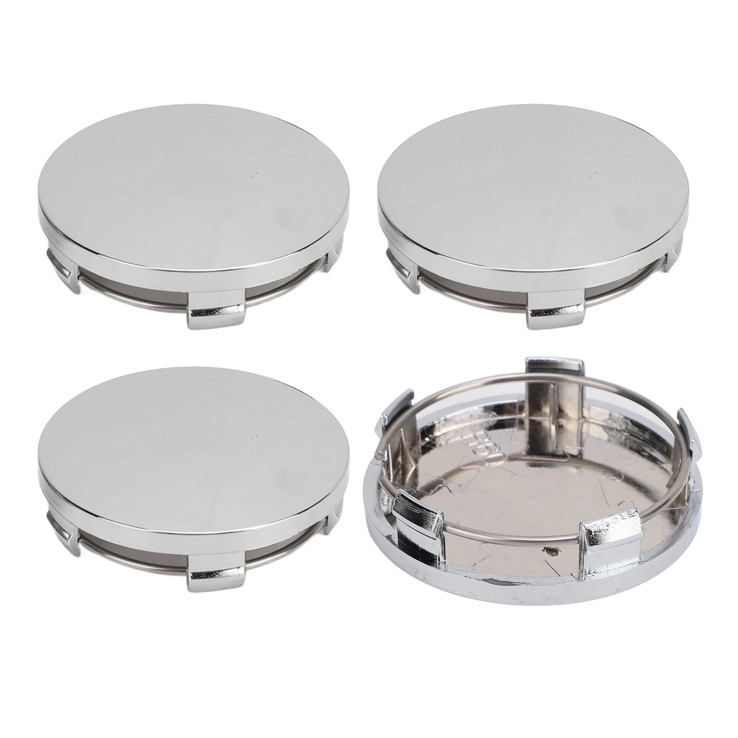 4PCS 60mm Car Wheel Center Hub Cap with Iron Ring Stylish Wheel Tyre Center Rim Hub Cover Universal for Vehicle new