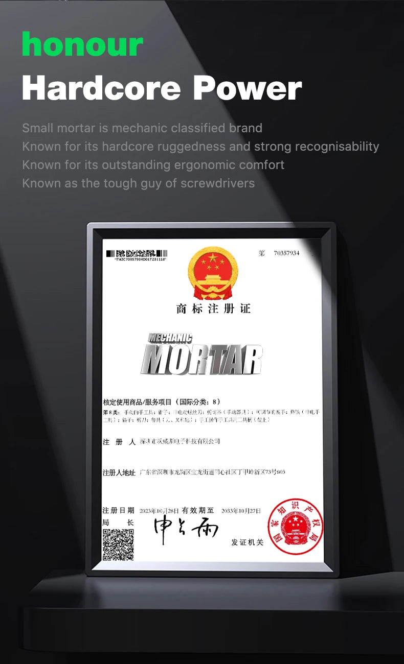 【MECHANIC】MORTAR PLUS  Torque Screwdriver High Strength Screwdriver for IPhone Android Phone Disassembly Limited Torque Tools