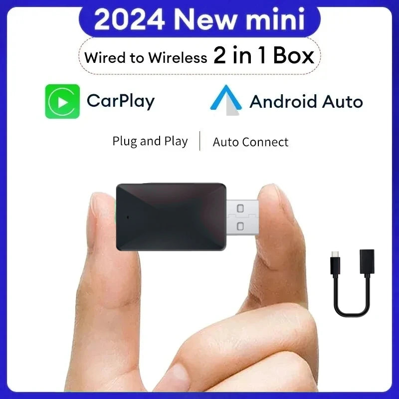 Wireless CarPlay & Android Auto Adapter, Compatible with Kia Sportage, K5, Carnival, Soul & Seltos