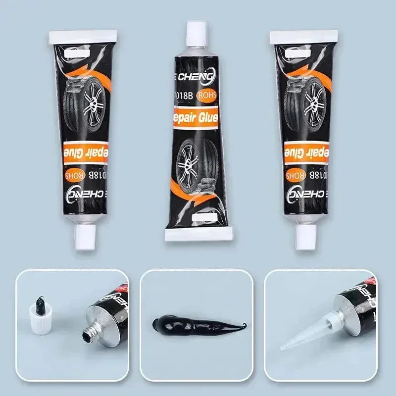 QC12 Tire Repair Glue Strong Rubber Wear-resistant Non-corrosive Adhesive Tire Sealing Bonding Glue Car Tire Repair Sealant