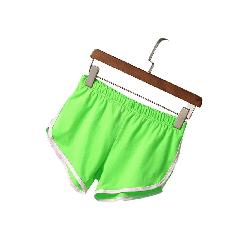Women's High-Waist Fitness Sports Shorts – Yoga Running Cycling Hot Pants | S–XXXL (12 Colors)