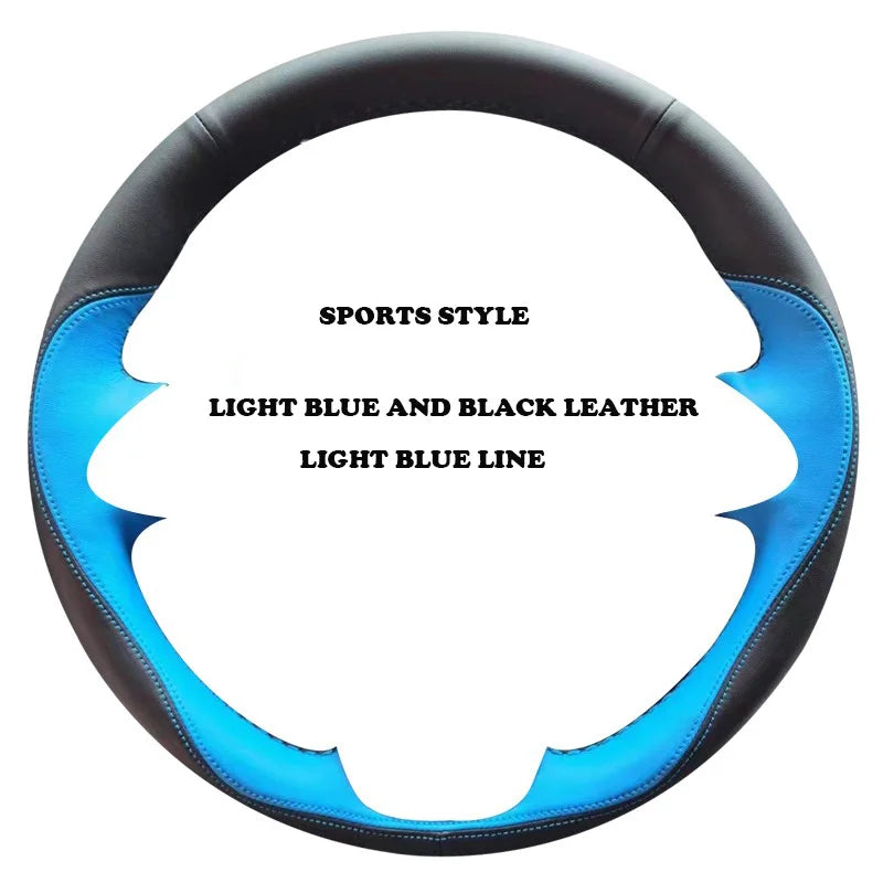 customized Steering Wheel Cover for Toyota iq 2009 2010 2011 2012 2013 DIY Full Coverage Style Leather iq car accessory