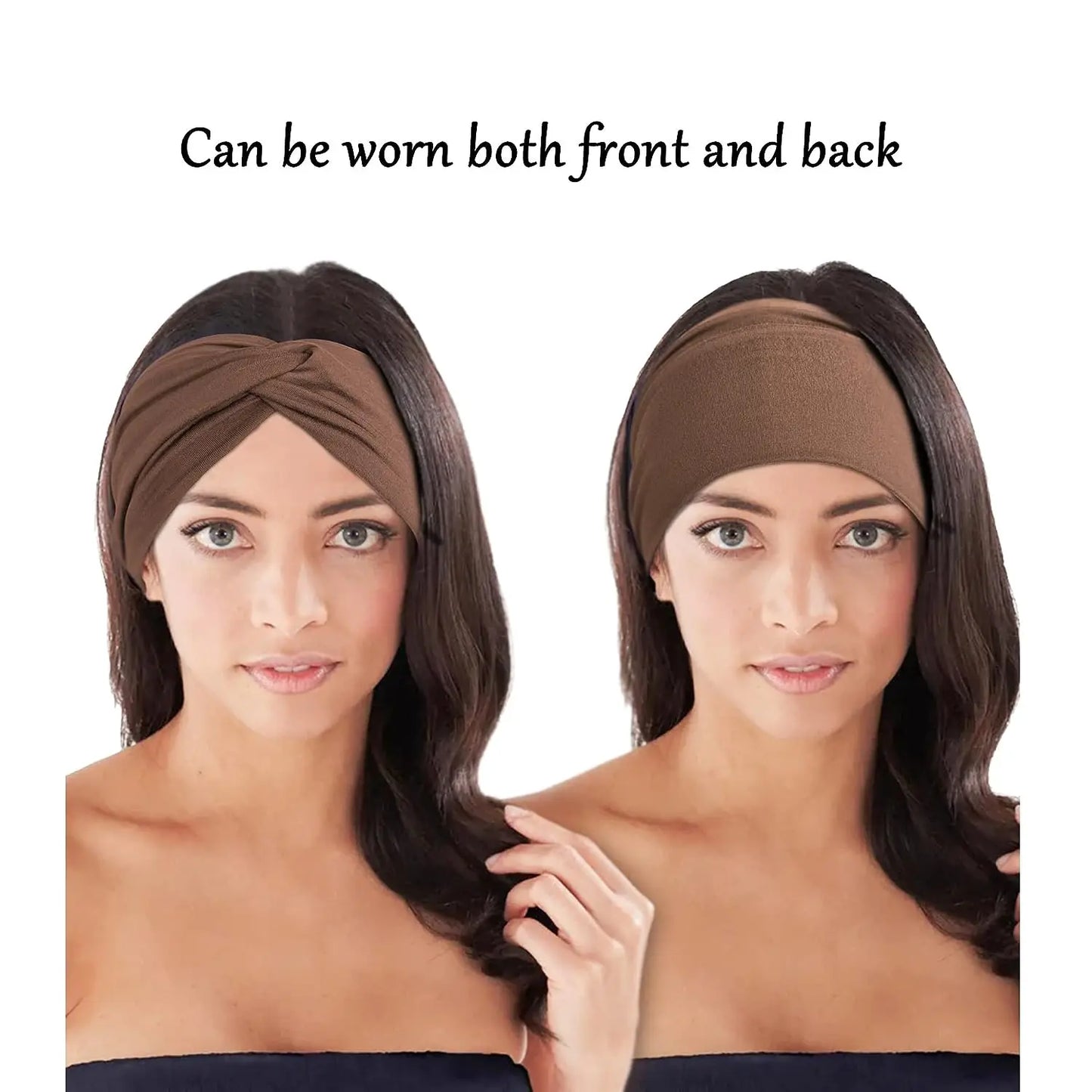 Wide Elastic Headband Hairband Pilates Yoga fitness Running Cycling Sweatband Turban Makeup Hair Hoop Makeup Headwrap for Women