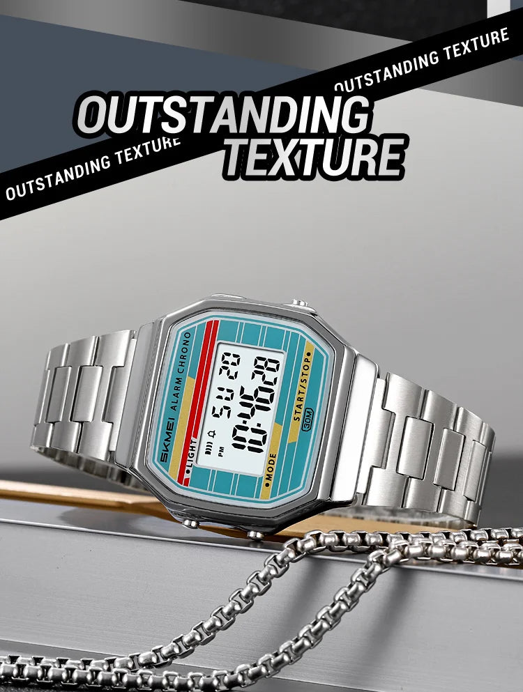 SKMEI 2514 Fashion Men's Electronic Watch Luminous Multifunction Clock Waterproof Calendar Alarm Clock Student Digital Watches