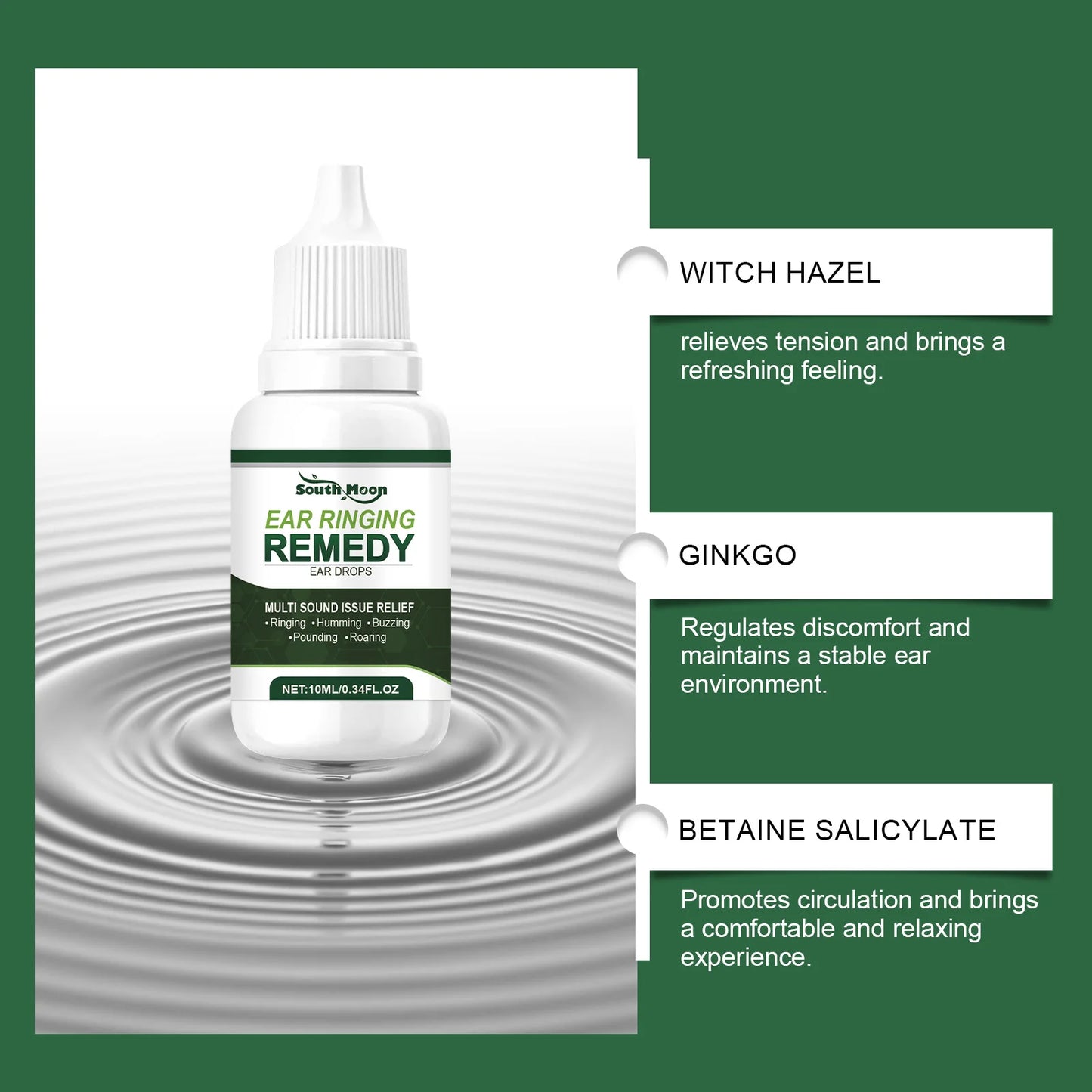 Herbal Ear Cleansing Drops — Gentle Earwax Softening & Ear Care
