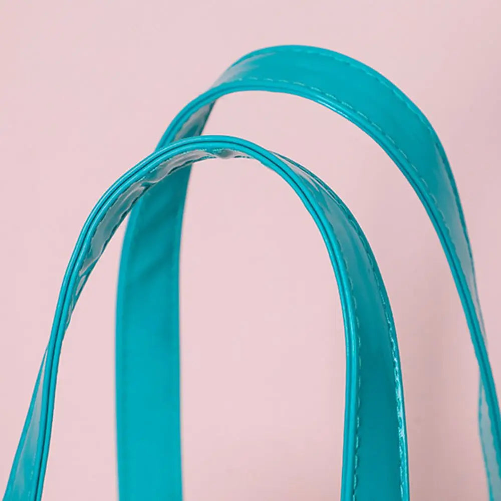 Large Capacity Transparent Handbag Waterproof Stripe Print Beach Bag Wash Bag Protable Travel Shopping Sundry Storage