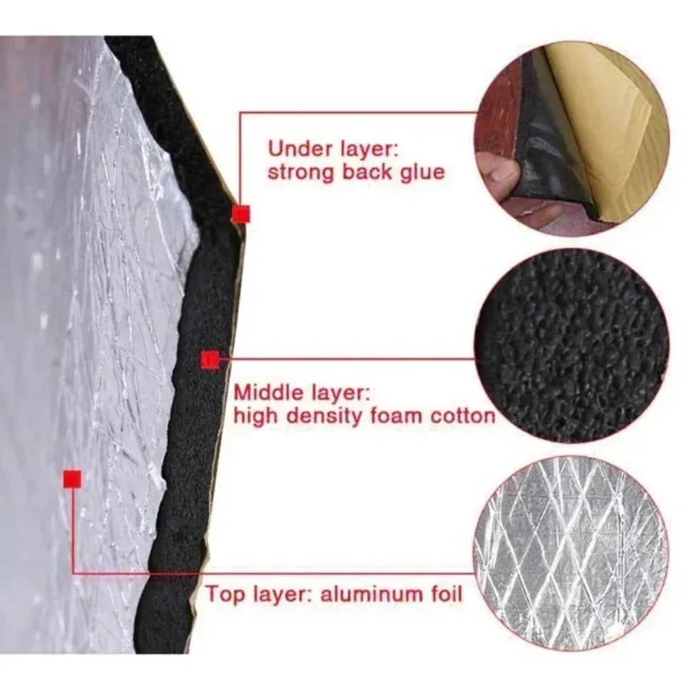 Car Sound Deadening Foil Foam Roll for Doors, Hood and Trunk - view 9