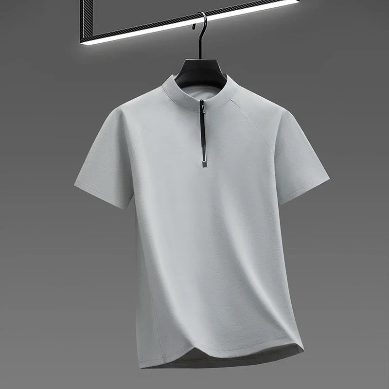 Men's Half-Zip Tee - Soft Breathable Pullover, Sports & Leisure
