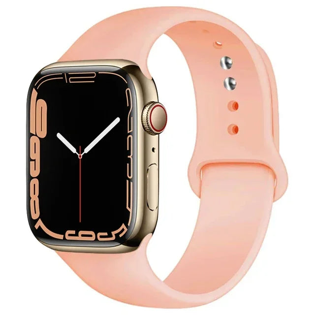 Silicone Band For Apple Watch strap 46mm 44mm 45mm 40mm 41mm 42-38mm 49mm sport bracelet iwatch series 11 10 9 8 7 6 5 SE Ultra3