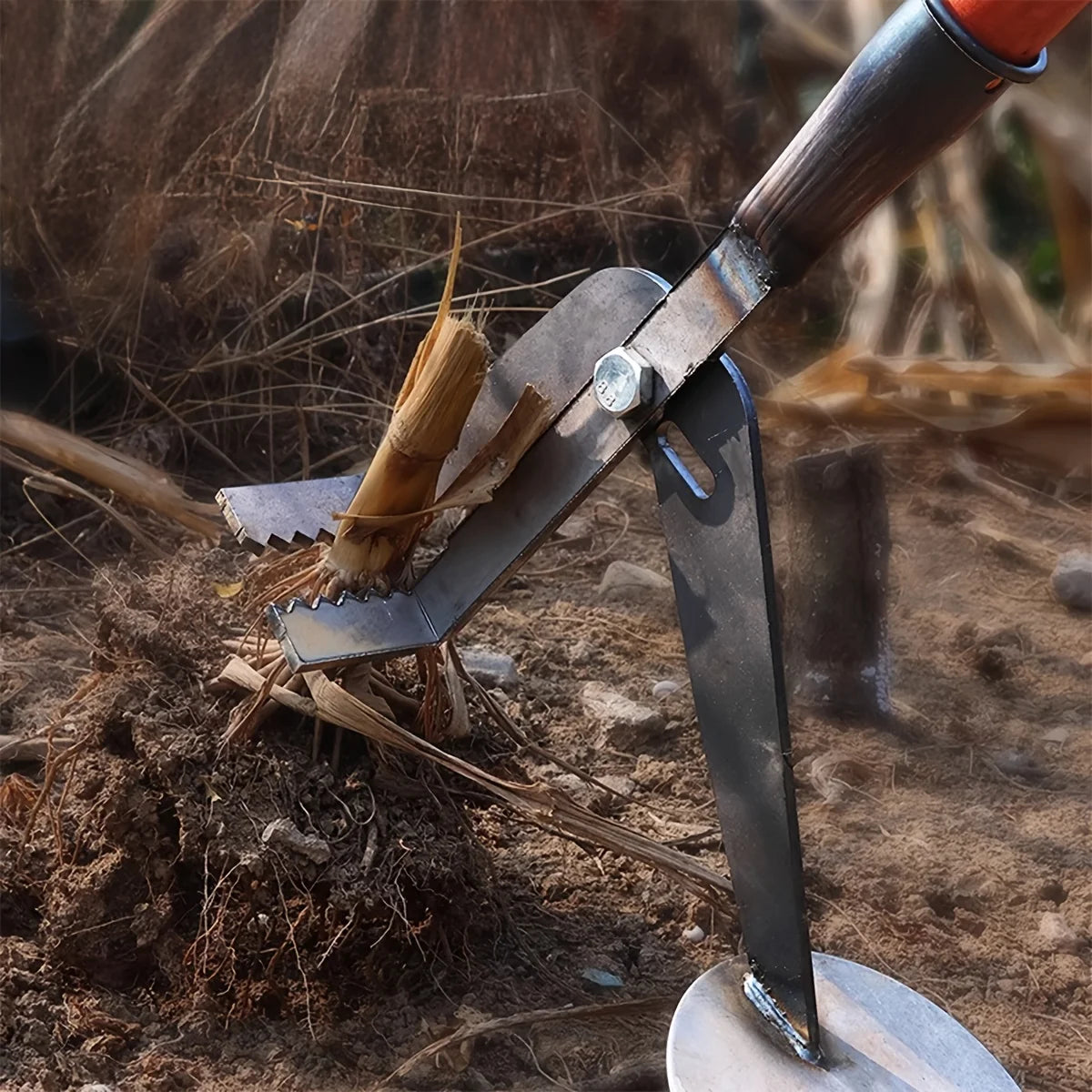 Multifunctional Manual Root Puller Tool for Corn, Cotton, Eggplant, Chili – Efficient Farm Hand Tool for Stump & Weed Removal