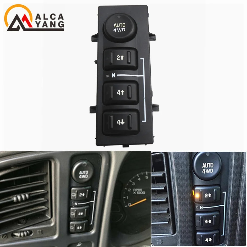 15136039 Transfer Case Selector Dash Switch For Chevrolet Tahoe Suburban For GMC Sierra Silverado Cadillac Avalanche 19259313