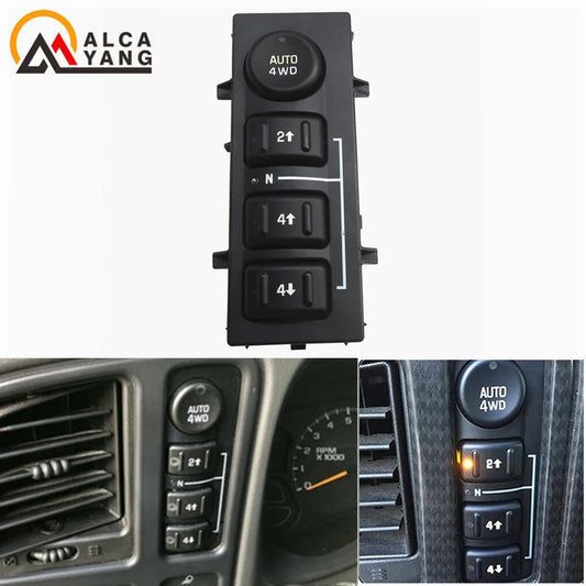 Transfer Case Selector Dash Switch (15136039) — Chevrolet Tahoe, Suburban, Silverado & GMC Sierra / Cadillac