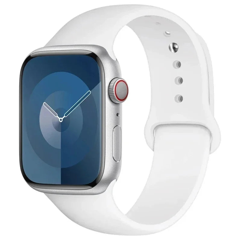 Silicone Band For Apple Watch strap 46mm 44mm 45mm 40mm 41mm 42-38mm 49mm sport bracelet iwatch series 11 10 9 8 7 6 5 SE Ultra3