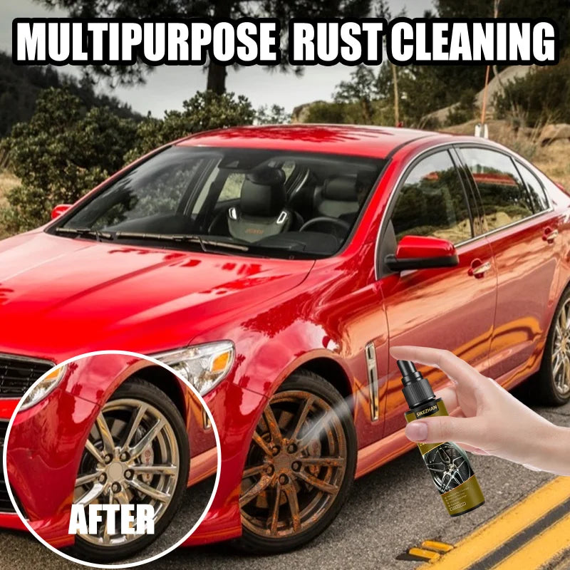 Car Iron Rust Remover Spray - Instant Wheel Rim Cleaner&Paint Decontamination - Safe Iron Fallout Dissolver for Auto Detailing