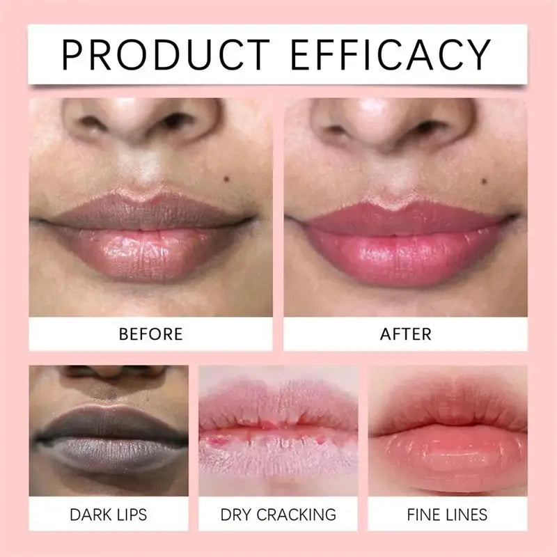 Fast Lighten Melanin Lip Mask Remove Dark Lip Balm Serum Exfoliating Fade Lip Lines Dead Skin Nourishing Repair Lip Care Makeup