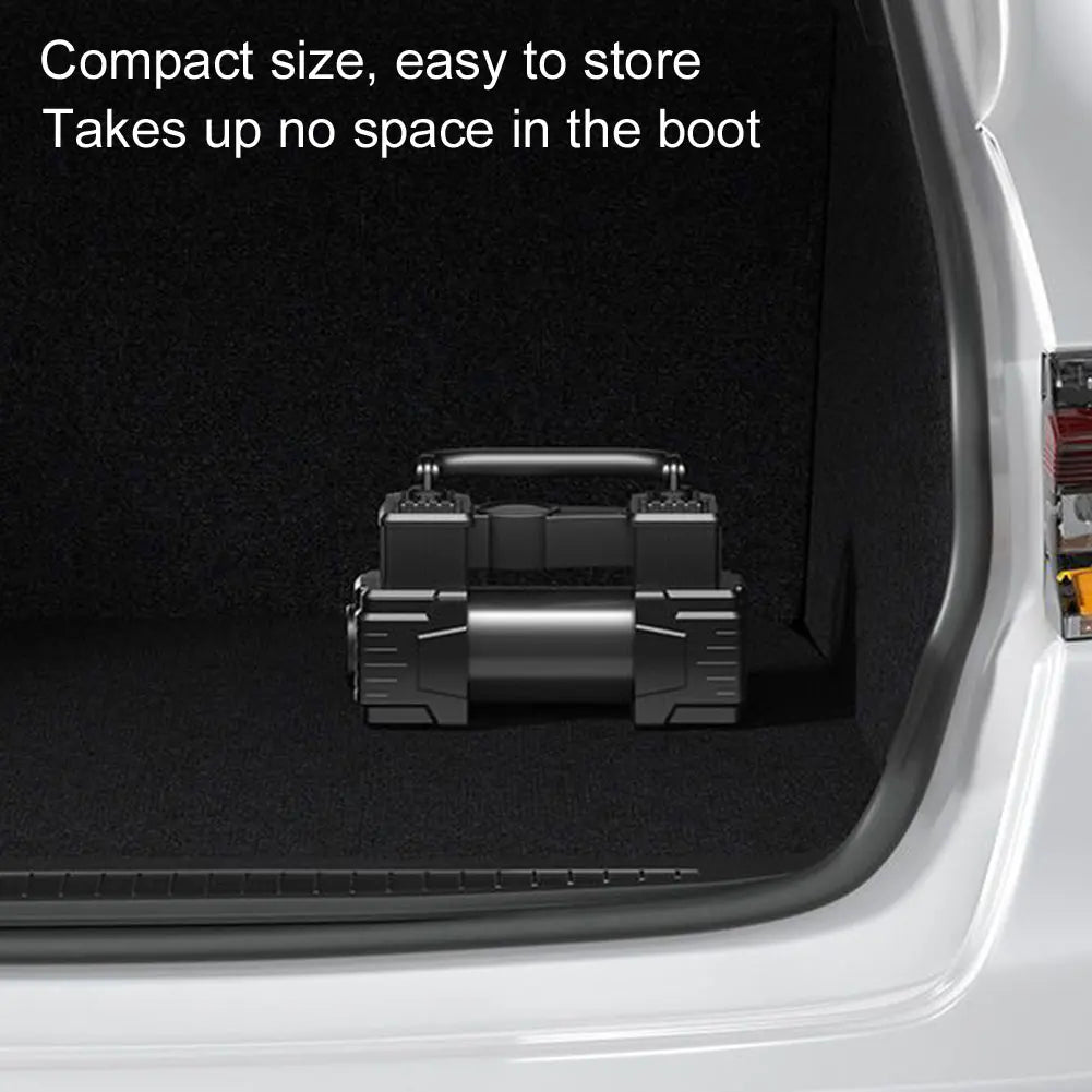 Car Tire Pump Auto Air Compressor Digital Display 12V Electric Car Tire Inflator with LED Light Vacuum Tire Pump for All Vehicle