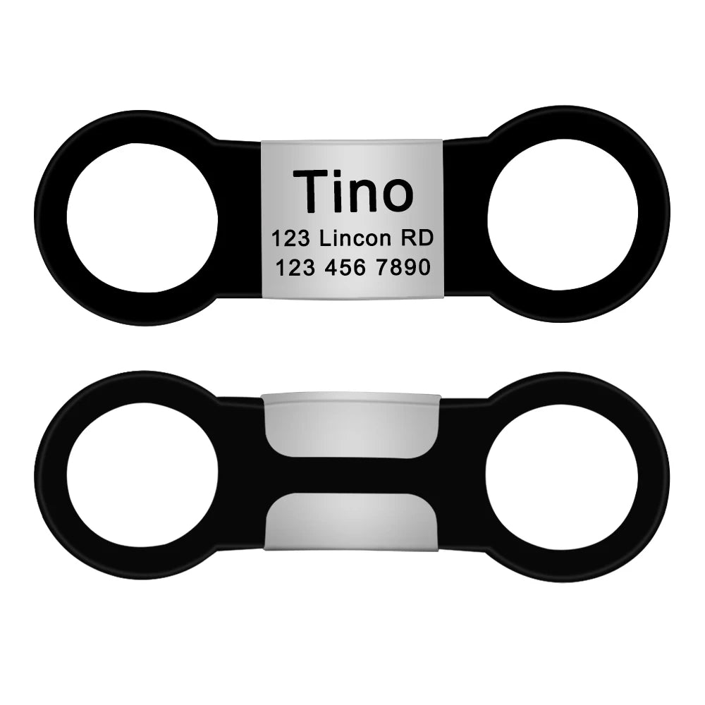 Engraved Pet ID Tag - Stainless Steel Name & Phone Nameplate – photo 7
